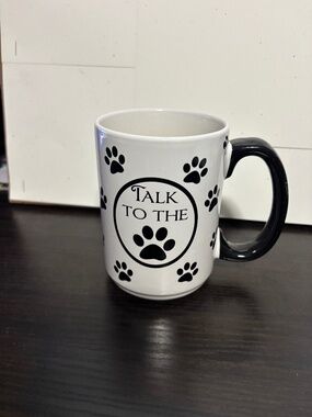 Talk to the paw pet lover mug